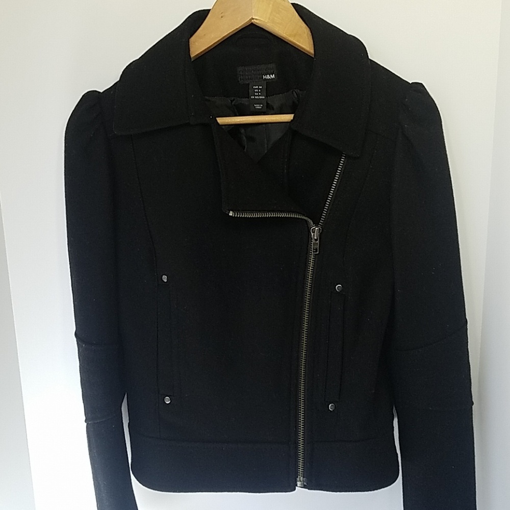 EUC H&M Wool Motorcycle Jacket